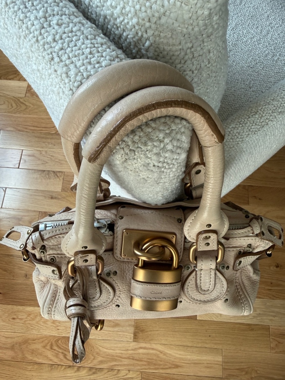 Vintage Chloe Light Pink Mini Leather Paddington - Picture 3 of 14